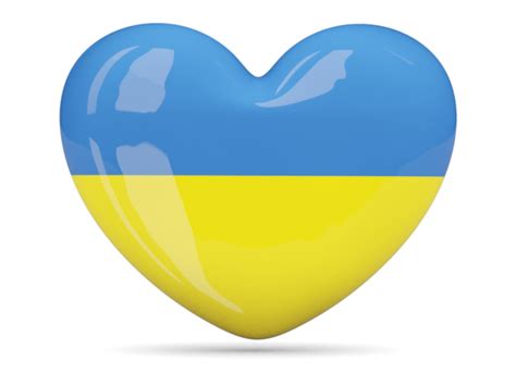 ukraine flag heart png